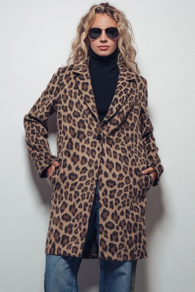 Leopard Oversized Statement Coat