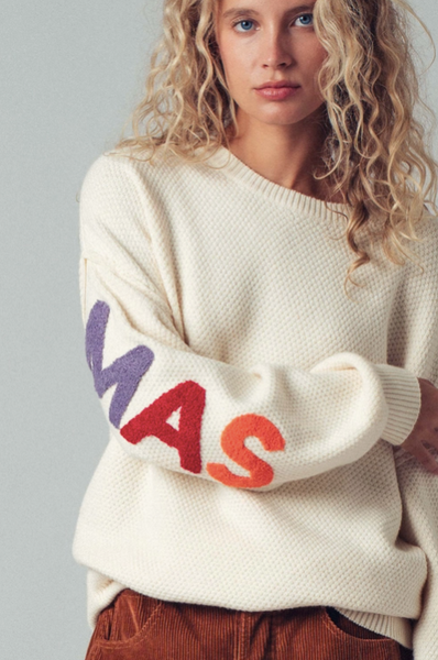 Rainbow Graphic Christmas Sweater