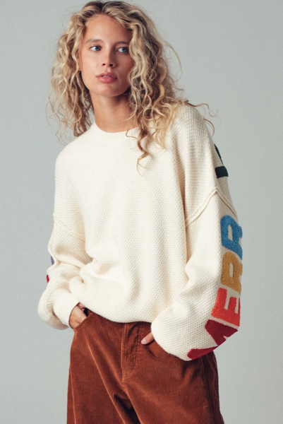 Rainbow Graphic Christmas Sweater