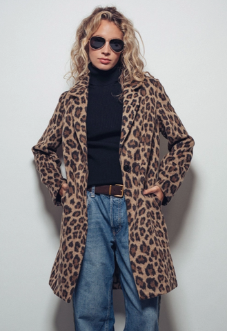 Leopard Oversized Statement Coat