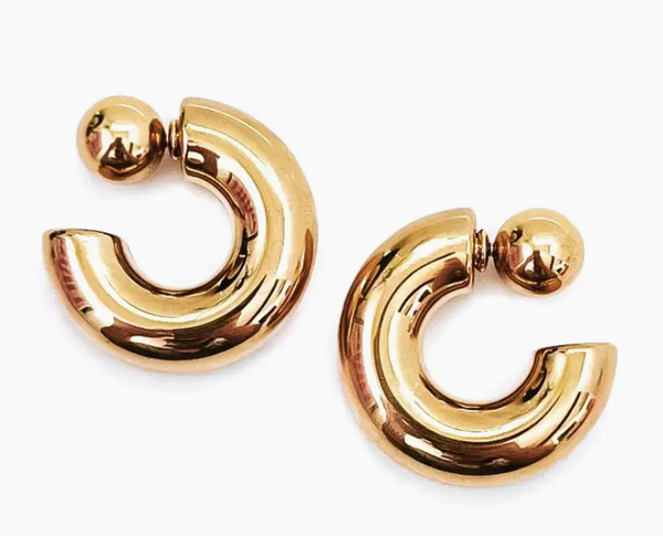 Everson Reverse Gold Hoop