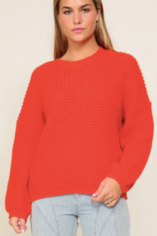 Waffle Stitch Sweater