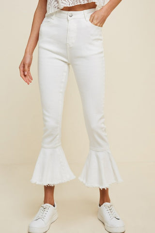 Frill Flare Jeans