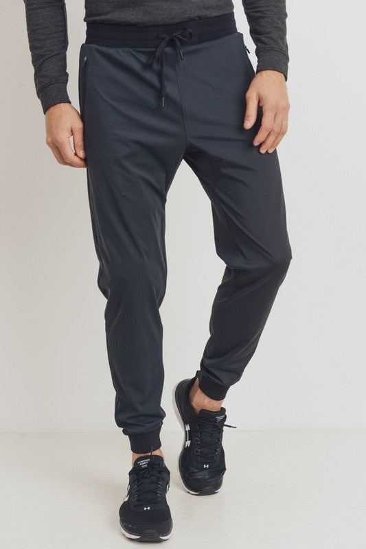 TOUJOURS トゥジュー　Cuffed Training Pants Men's Sleek Cuffed Joggers – The Blu Flamingo Boutique