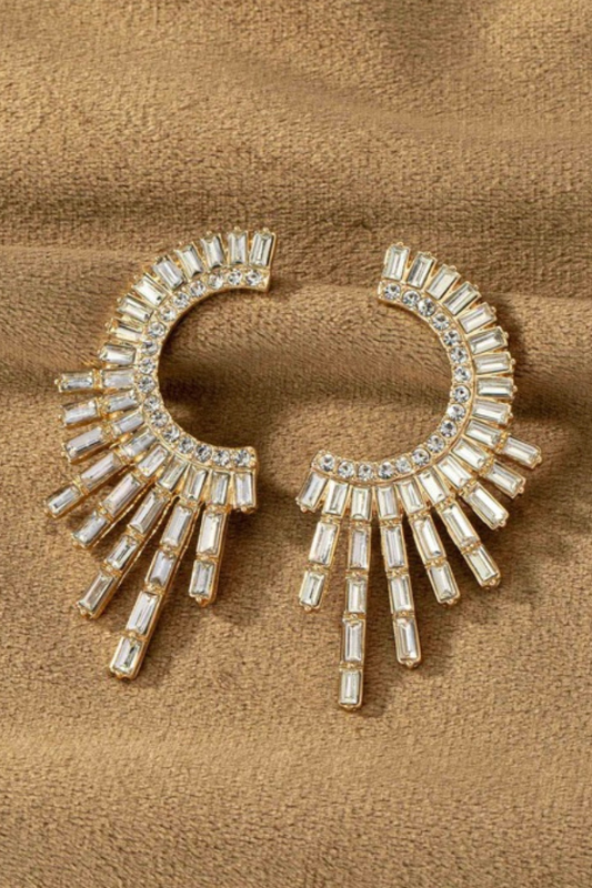 statement diamond earrings